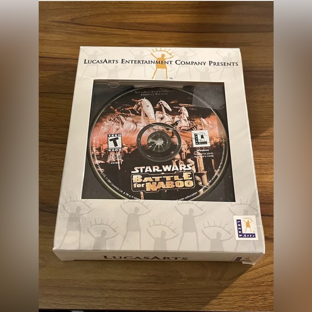 LucasArts Star Wars: Battle for Naboo Windows PC Game Big Box RARE